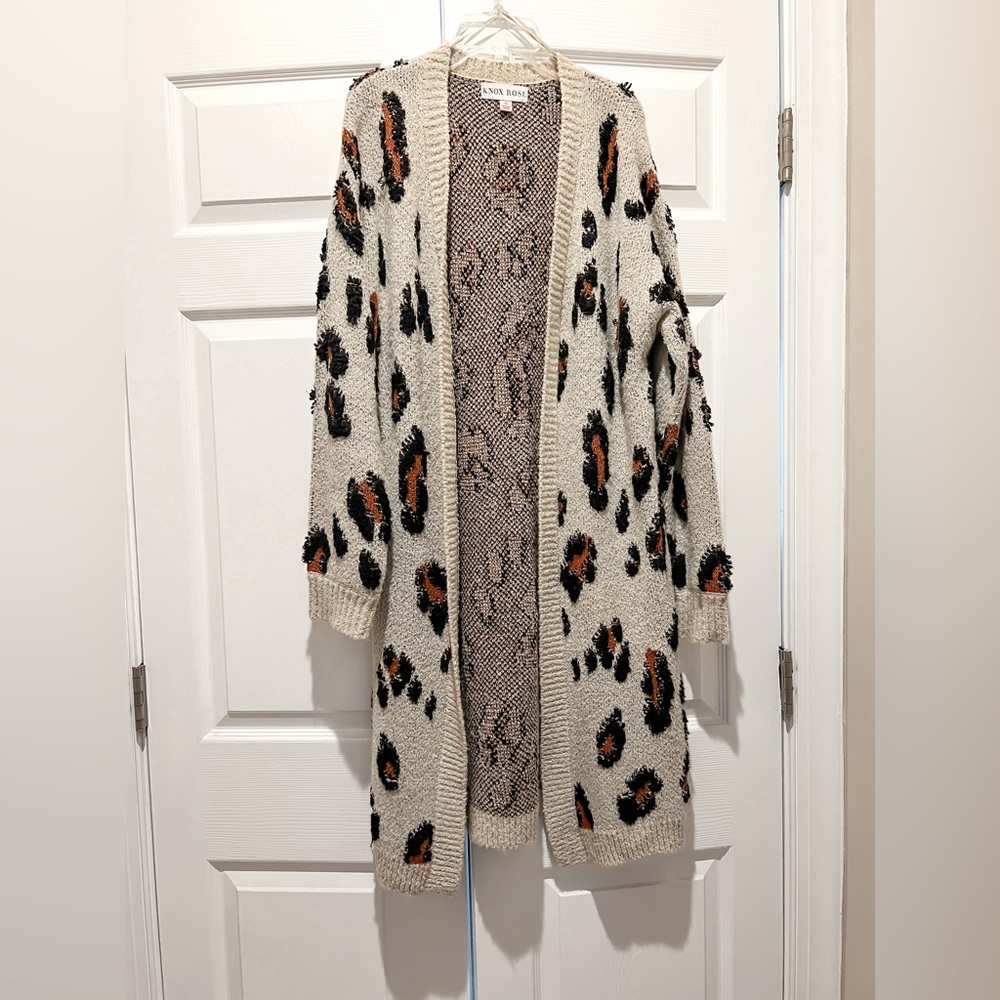 Leopard Long Cardigan